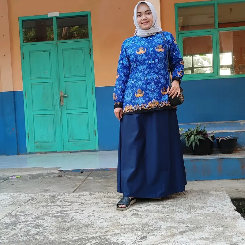 Gamis korperi stelan dinas kerja wanita Korpri Katun 1