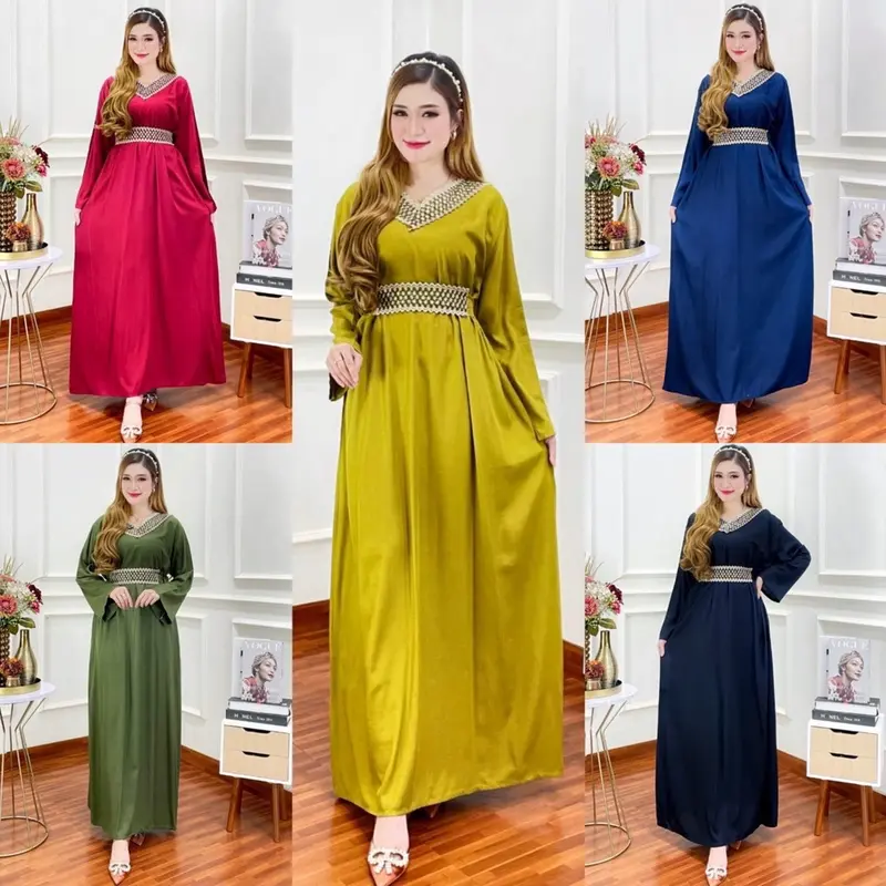 HR - KAFTAN MEDINA MIX RENDA TALI LEPAS PASANG BY REMBULAN 2