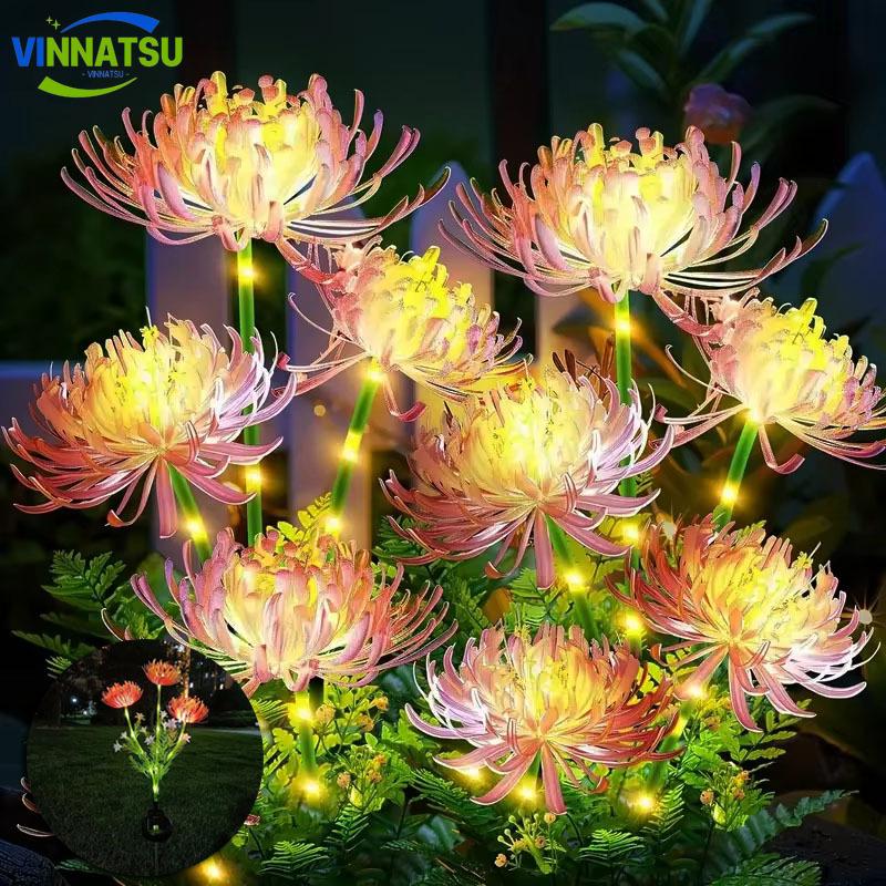 [Vinnatsu]Lampu Taman Tenaga Surya Model Bunga Luar Ruangan Anti Air Lampu Taman Rumpu Outdoor Garden Lamp 1