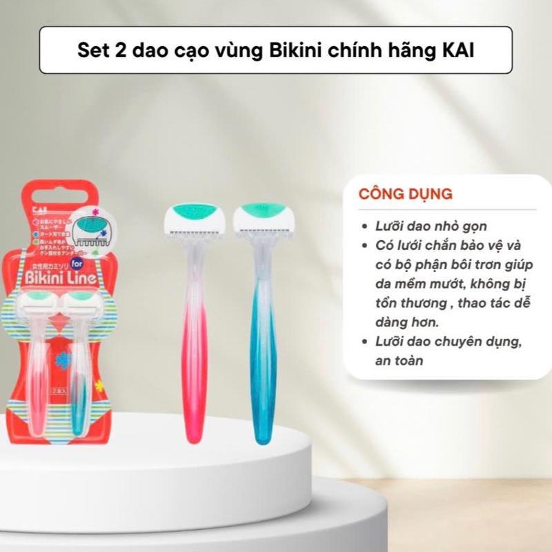 Set 2 dao cạo bikini kai chính hãng 0