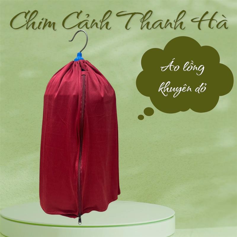 Áo Lồng Khuyên Đỏ Tròn - Áo Lồng Khuyên Quốc Dân - Phụ Kiện Chim Cảnh
