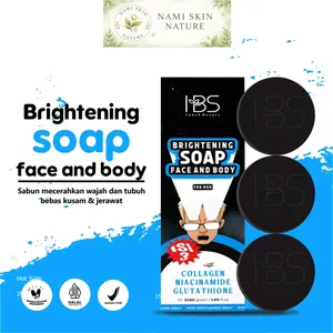 (Bundling 3 Pcs Murah) IBS Brightening Face Wash Sabun Wajah Pria Dengan Kulit Kusam & Berminyak