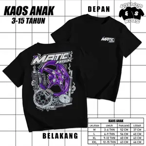 Kaos Anak Matic Asik / Matic Gank / Baju Distro Matic Gank / Atasan Pria Wanita