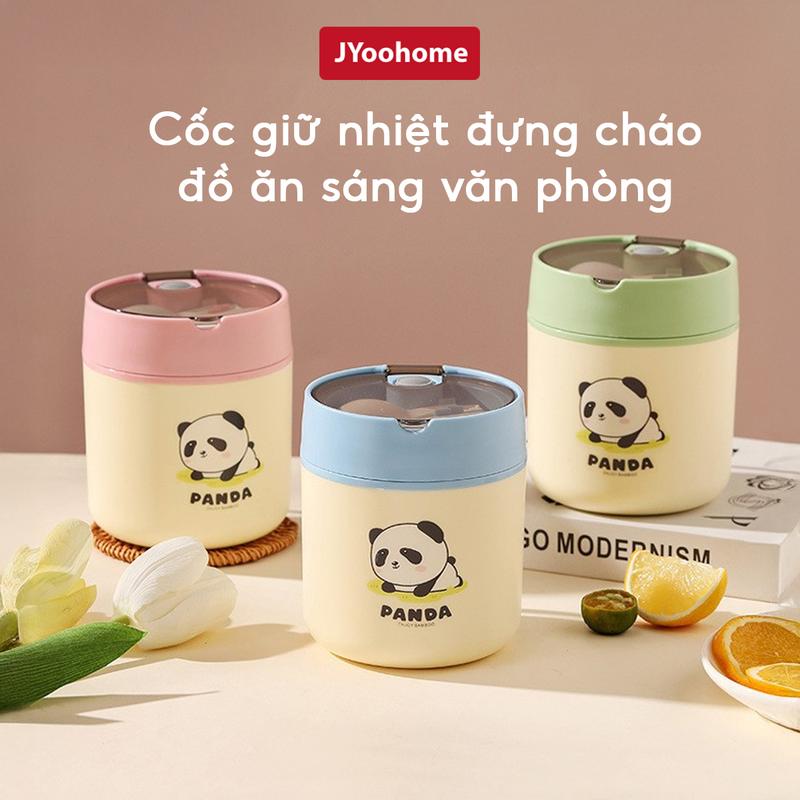 Cốc Ủ Cháo Giữ Nhiệt Lõi Inox 304 Jyoohome Bình Đựng Cháo Giữ Nhiệt Kèm Thìa Hộp Đựng Thức Ăn Tiện Lợi