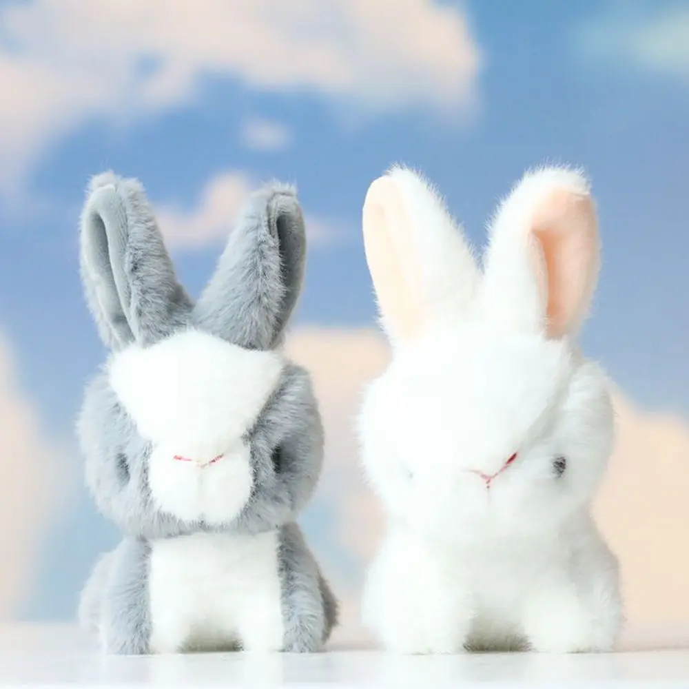Mini Holiday Gift Lovely Bag Pendant Decoration Stuffed Doll Simulation Model Stuffed Animal Toys Girls Plush Rabbit Toy Plush Rabbit Keyring Plush Bunny Key Chain Plush Rabbit Pendant