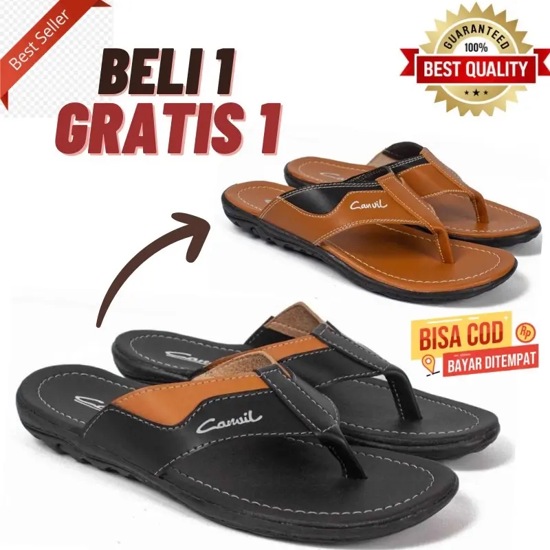 japit kulit pria canwil beli 1 gratis 1 pria terlaris Sendal Jepit sandal priamurah