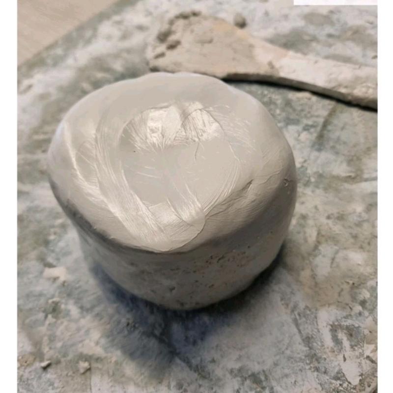 1kg Đất sét Trắng mịn Nặng tượng làm gốm tạo hình khối mỹ thuật