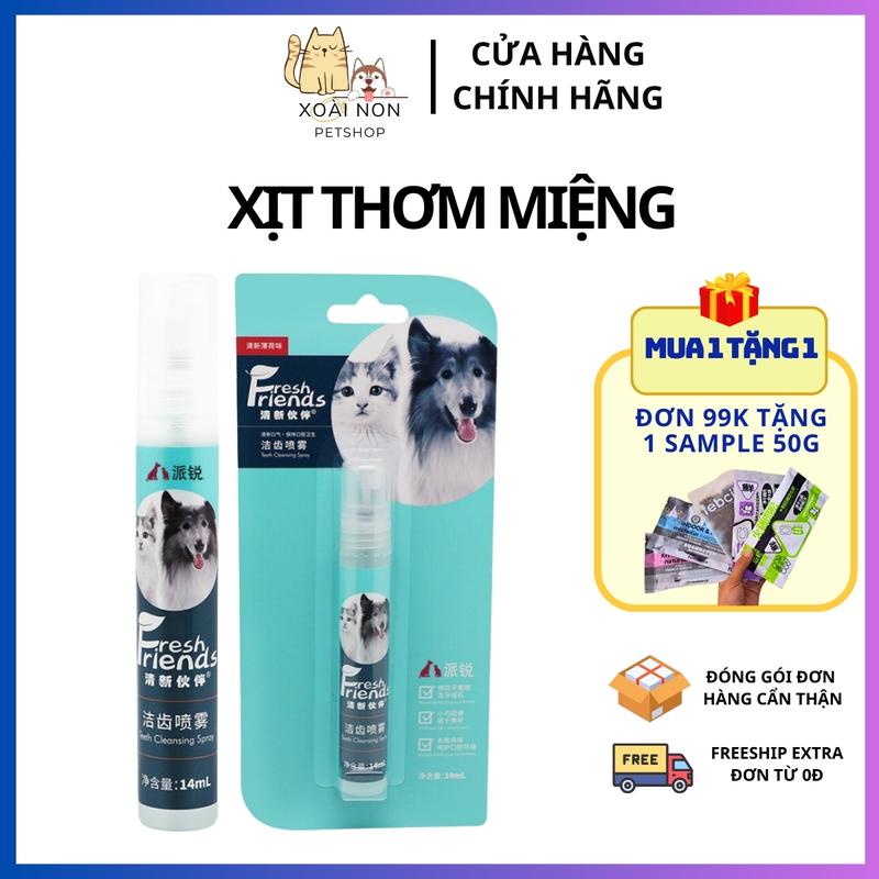  Xịt thơm miệng sạch mảng bám dành cho chó mèo-Xoài Non Petshop 