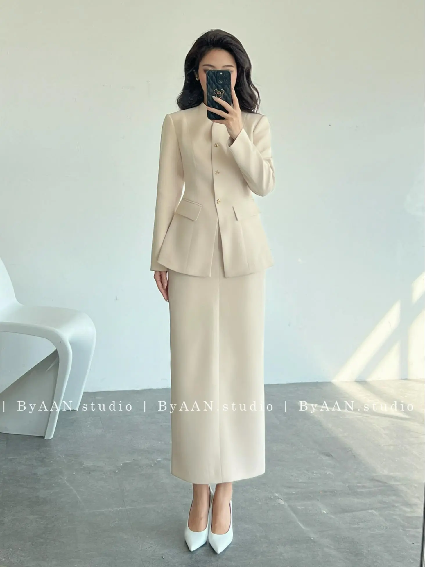 ByAAN Studio - Amy - Áo Vest Dài Tay Thiết Kế Thanh Lịch Sang Trọng