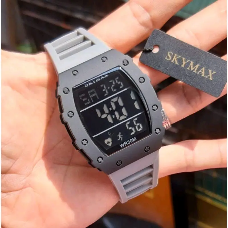 SKYMAX ORIGINAL JAM TANGAN ANTI AIR DAN TAHAN BEKU SKY 2118 RUBBER 100% ORIGINAR Waterproof