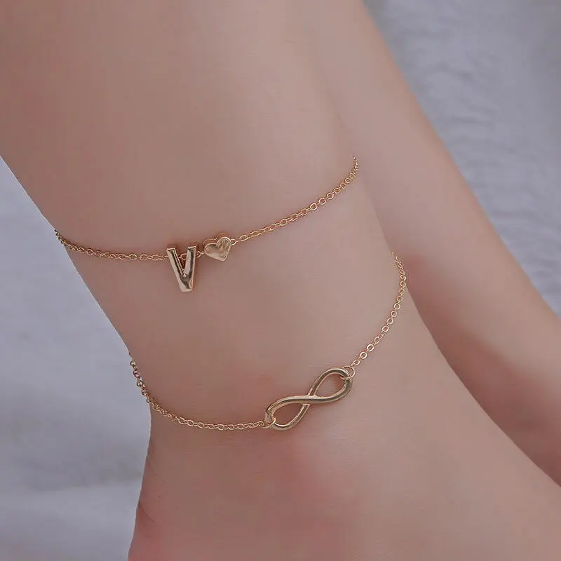 Nhẫn Đôi Tình Yêu, Thời Trang, Cá Nhân Hóa, Chữ Cái Tiếng Anh 26 Ký Tự, Chân Đa Năng 8 Nhân Vật, Dây Chuyền