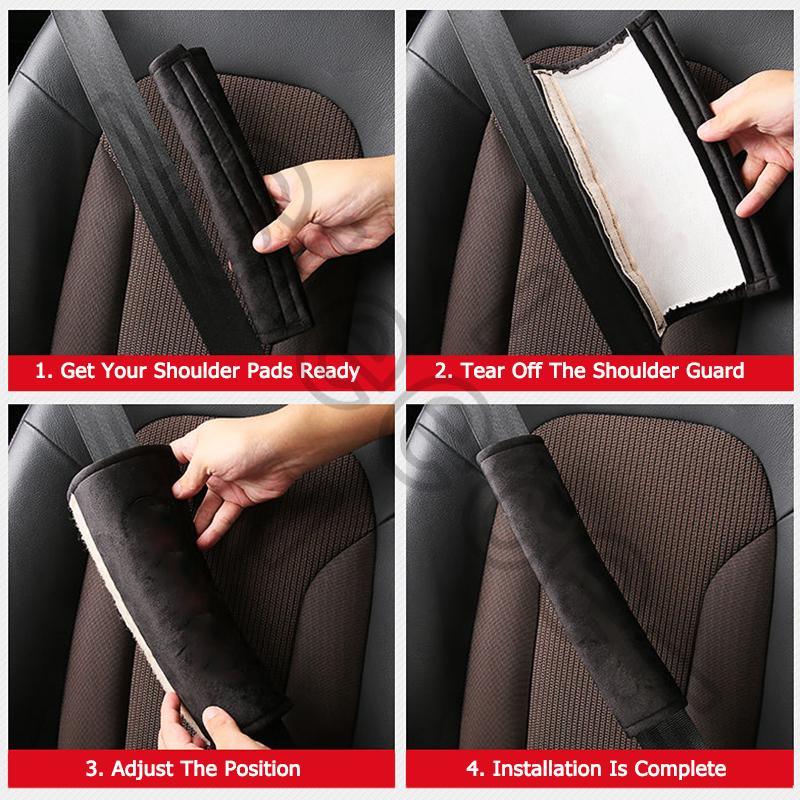 Product Introduction of Car Seat Belt Cover Universal Car Cotton Safety Belt Shoulder Protection Strap For Isuzu Mux DMax Panther Hilander Traviz Alterra Trooper Crosswind 11