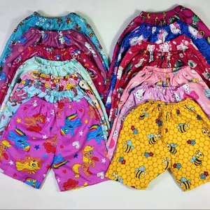 PAKET 6 PCS CELANA PENDEK ANAK PEREMPUAN Katun Santai motif fashion