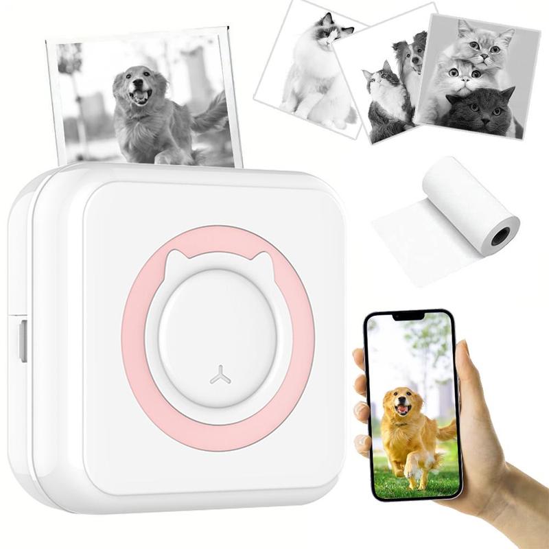 Thermal Photo Printer, Multipurpose Mini Mobile Phone Camera Printing ...