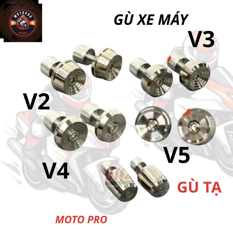  Cặp Gù inox 304 tặng kèm Nhôm đóng gù - Gù gắn bao tay xe máy phù hợp mọi loại bao tay chất liệu inox sáng bóng 