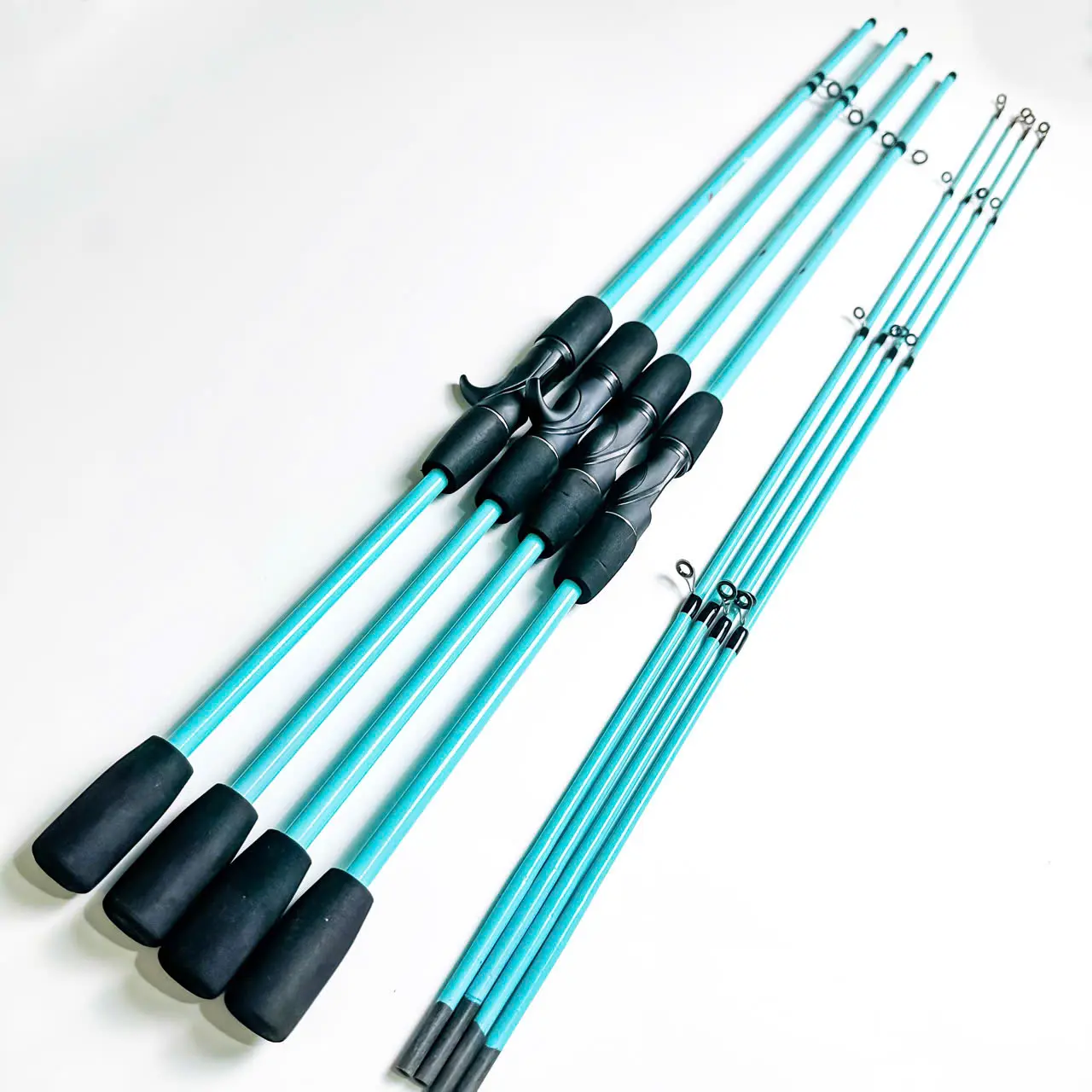 Cần Câu Lure Máy Ngang Và Máy Đứng Carbon Xanh Ngọc (Chỉ Cần)