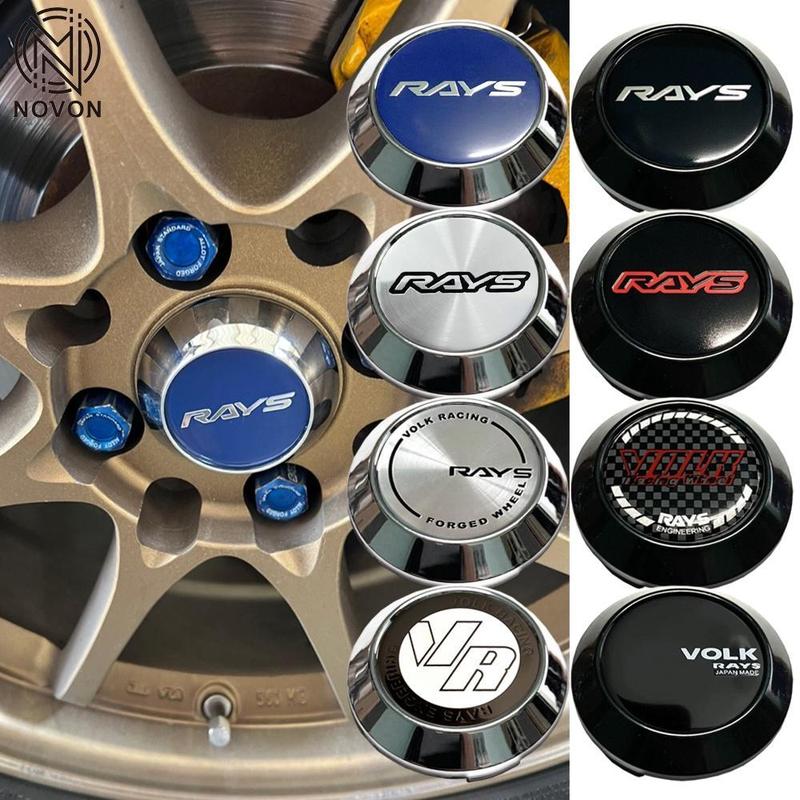 New Upgrades 1PC 68mm RAYS Rim center cap rays logo emblem volk ...
