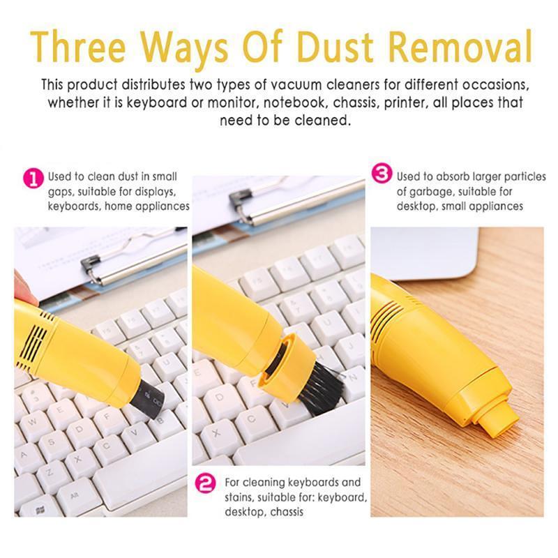 Product Introduction of Máy Hút Bụi Mini, T, Cho Máy Tính Xách Tay Và Máy Tính, Cầm Tay, Bàn Chải Làm Sạch, Có Dây USB, Thích Hợp Cho Bàn Phím, Có Thể Dùng Làm Bàn Chải Bụi Phụ Kiện Mobile 16