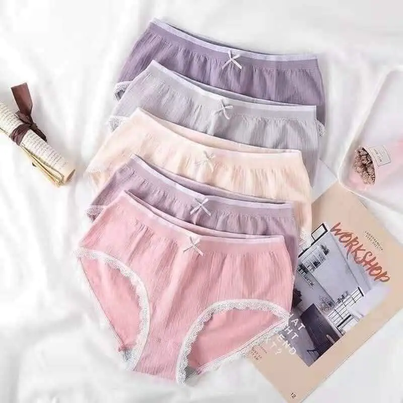 Hộp 5 Quần Lót Nữ Hồng Hạc, Quần Chip Nữ, Hộp 5 quần chíp nữ cotton hồng hạc co dãn 4 chiều 3