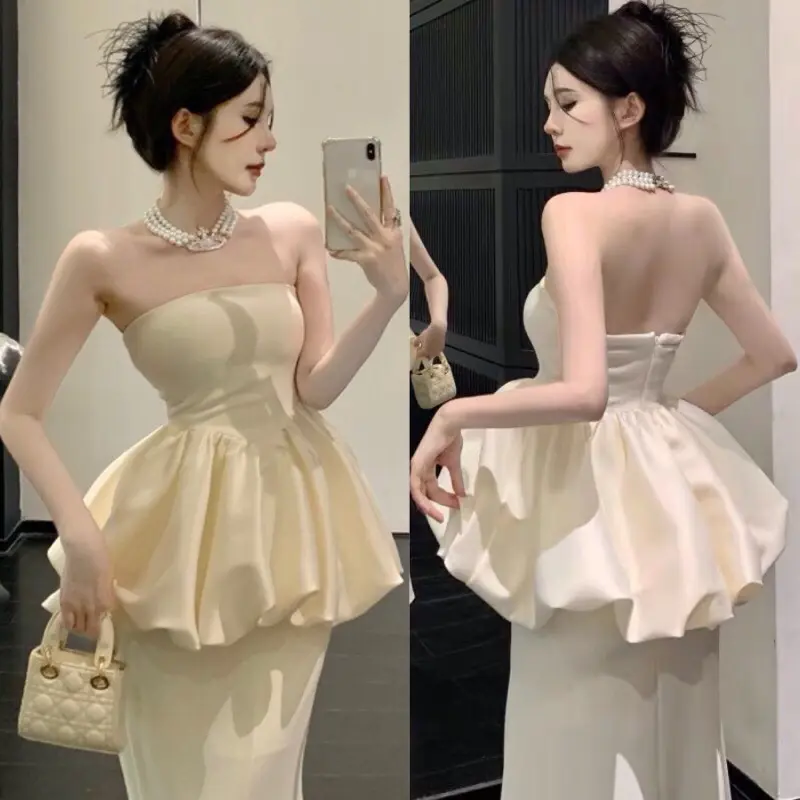🌸elephant🌸Áo quây tiểu thư CÓ MÚT NÂNG bồng bềnh 2 lớp sang chảnh A133