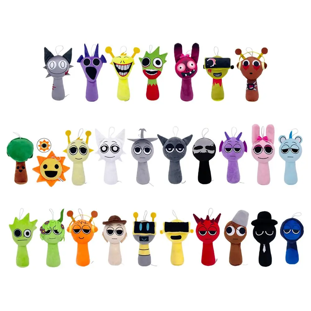 Đồ Chơi Nhồi Bông Búp Bê, Sản Phẩm Game Sprunki, Búp Bê Nhồi Bông Nhịp Điệu, Hàng Mới Về, Hộp Nhịp Điệu Nhồi Bông