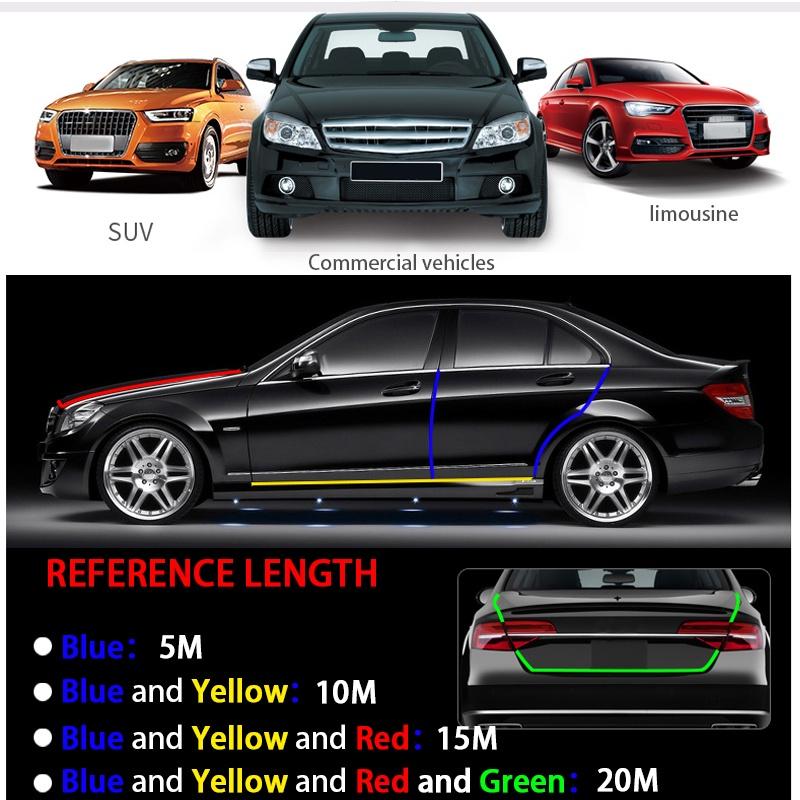 Dải Trang Trí Bảo Vệ Chống Trầy Xước, 5M, Cho Cạnh Cửa Xe Hơi, Đúc Crôm Thông Dụng, Dây Trang Trí, Phụ Tùng Ô Tô 4