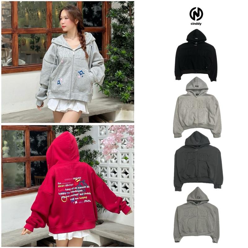 HODDIE BOXY- Áo Khoác Boxy CINDDY BRAND In Hình Vẽ Nam Nữ-HBC003 Nhung Women Hoodie Kem Top Nhung Women áo  khoác hoodie  zip áo  hoodie Voi áo khoác hoodie  peaceful hoodie  chuthap ghost  hoodie