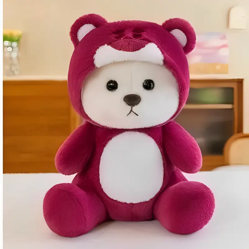 Boneka Teddy Bear Hoodie Tales bear cosplay manyo dino rabbit 35 cm SNI Hadiah Kado 1