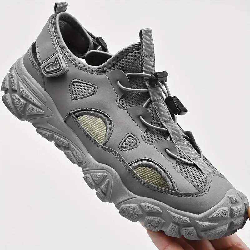 GloriaGl251 Men'S Black Casual Hiking Shoes - Breathable Fabric Upper, Round Toe, Hook & Loop Closure, Comfortable Walking Shoes for Summer, Casual Footwear | Stylish Hiking Shoes | Durable Footwear 4