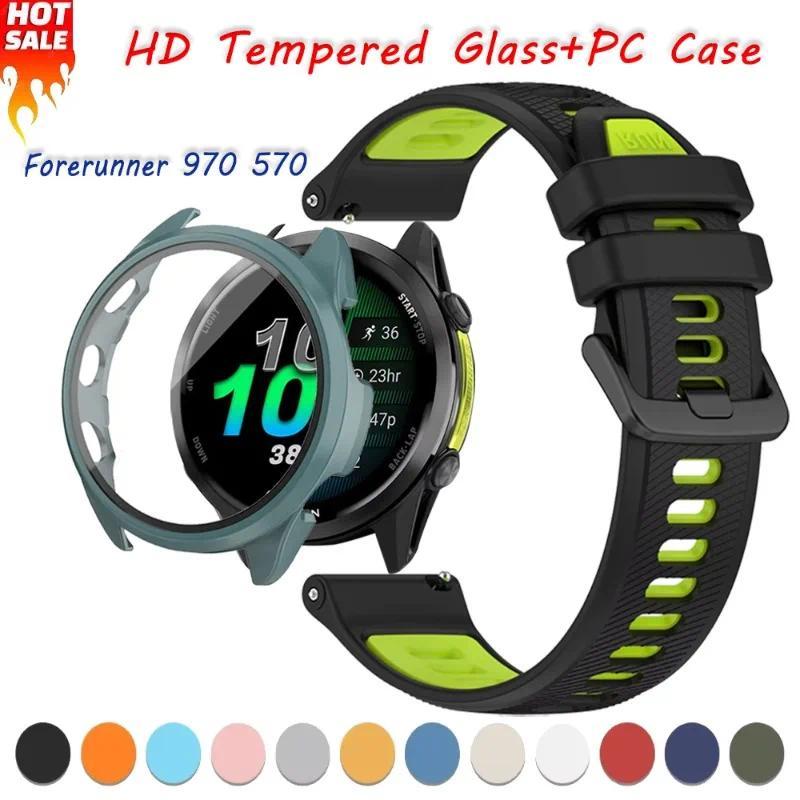 Vỏ bảo vệ màn hình toàn viền cho Garmin Venu 3 / Vivoactive 5, kính cường lực…