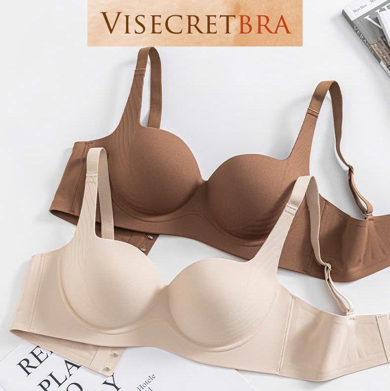 1 - Áo Lót Nữ Su Đúc Mút Mỏng Nâng Nhẹ Vòng 1 Tạo Khe Không Gọng Chống Xệ Gom Quả Áo Bra Su Mỏng Mịn Thoáng Khí Có Đệm Mút Nâng Vòng 1 Không Gọng Không Đường May Hở Lưng -- VN250151 Women