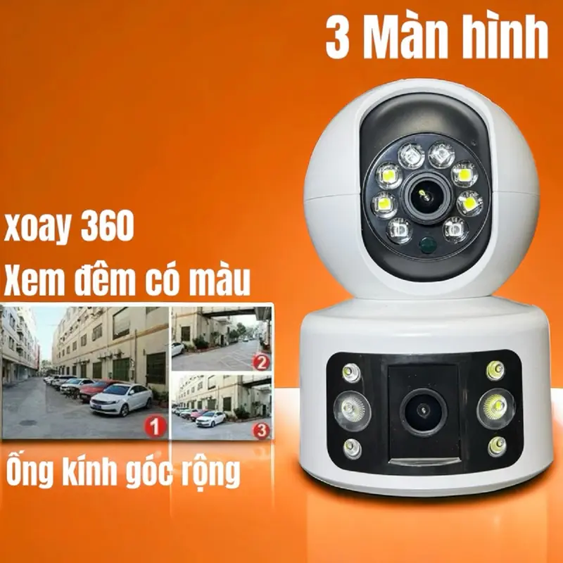 Camera yoosee trong nhà xem 3 khung hình 15.0Mpx, góc rộng, cảnh báo, báo động, có màu ban đêm Chụp Ảnh camera  hình camera  hình camera trong 0