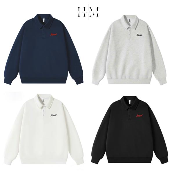 Áo Polo Sweater Vải Nỉ 2 Da Nam Nữ UNISEX SIXHUMAN HM088 Menswear