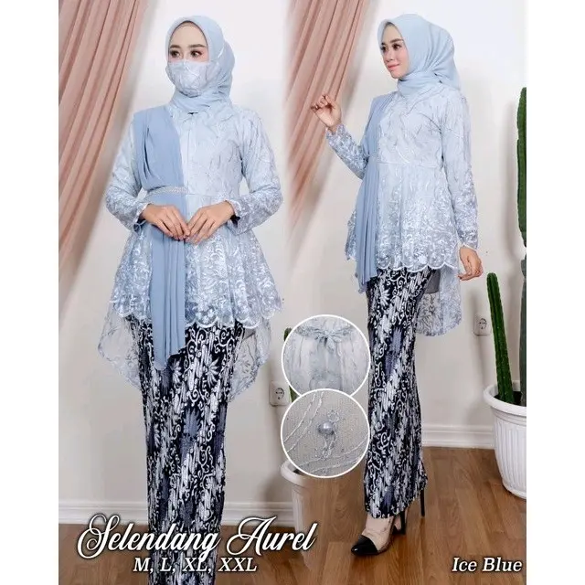 setelan kebaya wisuda selendang  aurel Wanita 3