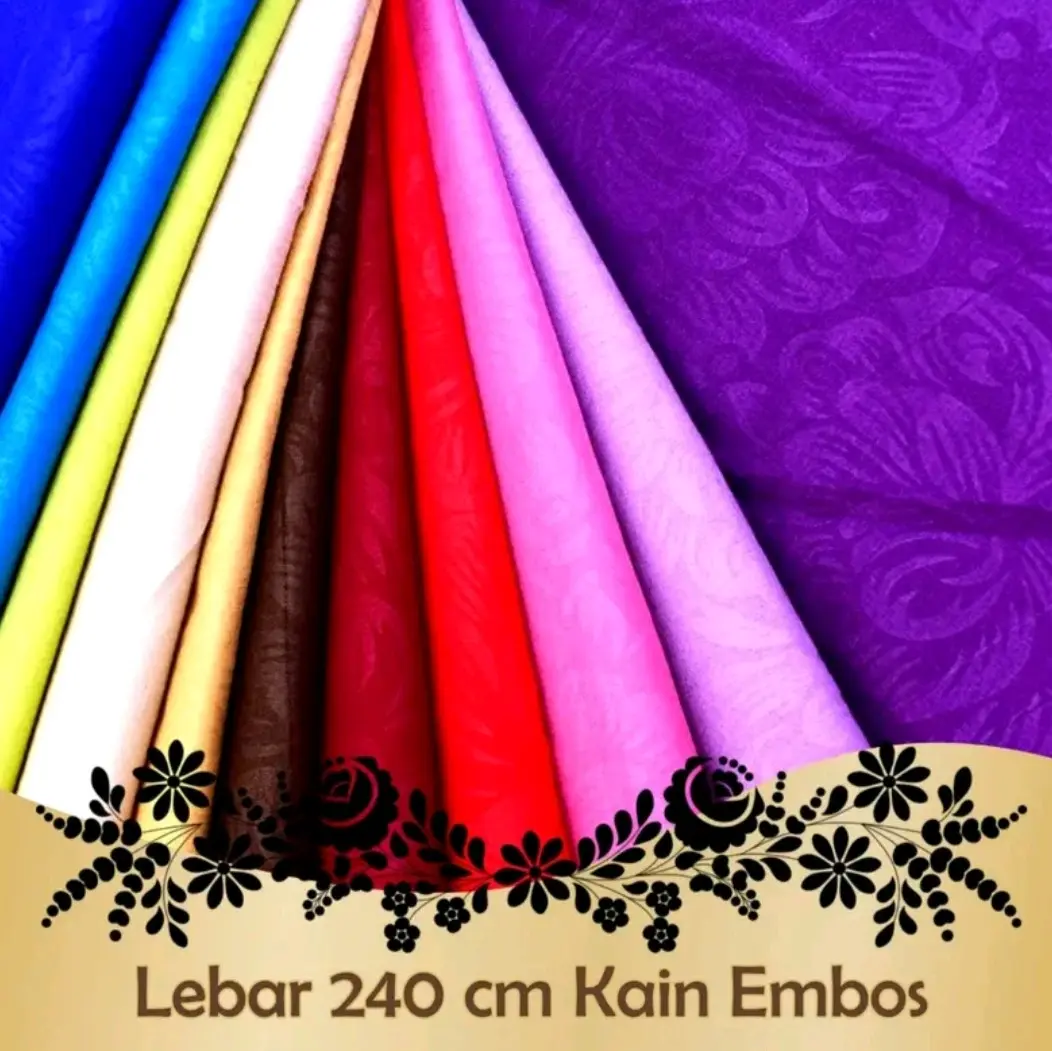 BAHAN KAIN SPREI/GORDEN EMBOS (LEBAR 240 CM)