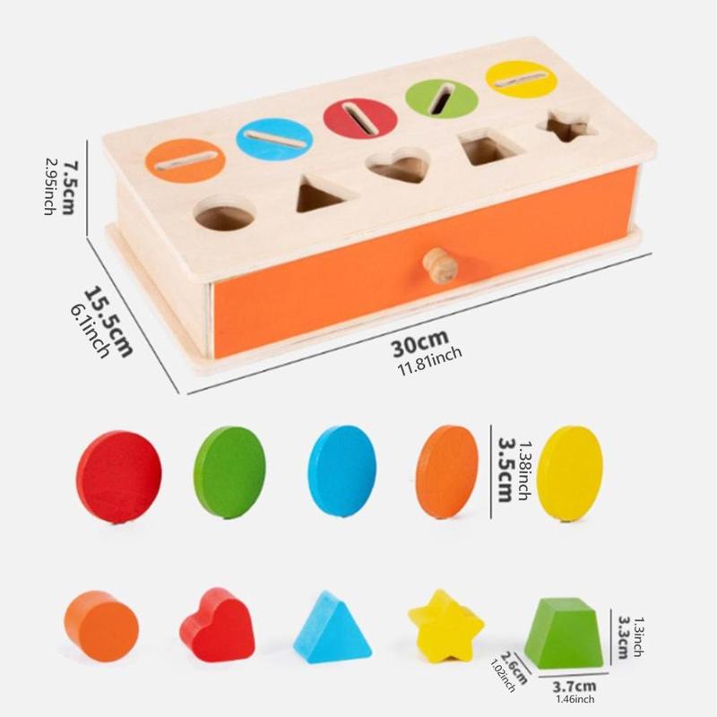 Product Introduction of Wooden Color Shape Sorting Matching Toys Fine Motor Learning Educational Toys for Baby Boys Girls Toddlers Kids 1-3 Year Old 0