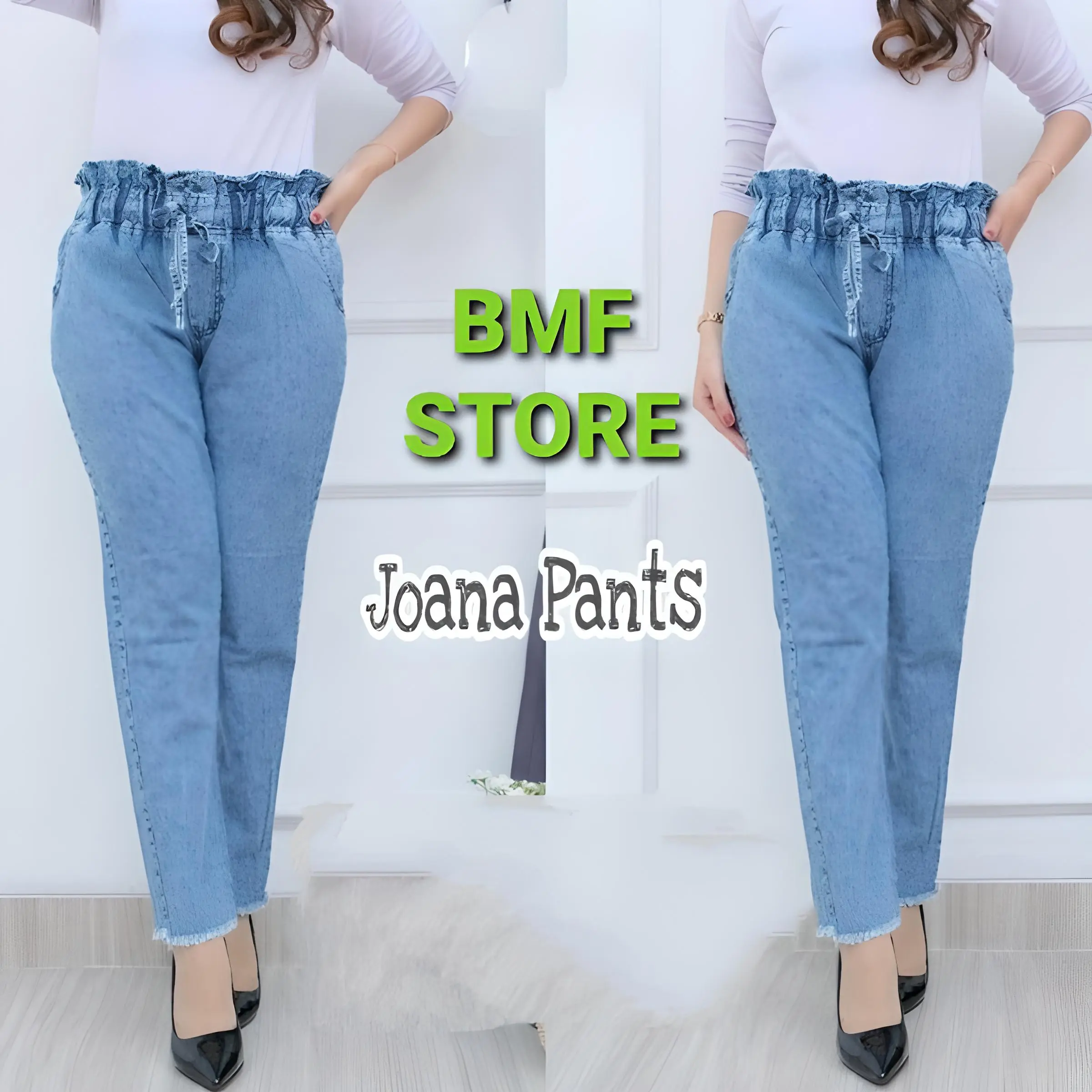 CELANA BOYFRIENDS RAWIS SNOW BIRU TERBARU