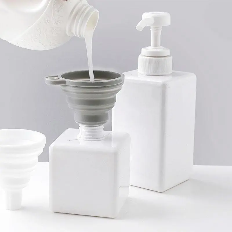 Silicone Kitchen Funnel, 1 Count 2 In 1 Multifunctional Funnel, Kitchen Accessories 0