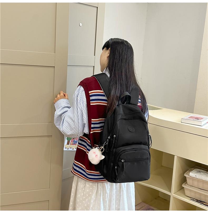 Product Introduction of Ba Lô Đơn Giản, Thời Trang Mới Mùa Thu 2024, Dành Cho Sinh Viên Đại Học Nữ, Phong Cách Mori, Cặp Sách Trong Khuôn Viên Trường Nhật Bản, Ba Lô Sức Chứa Lớn 14