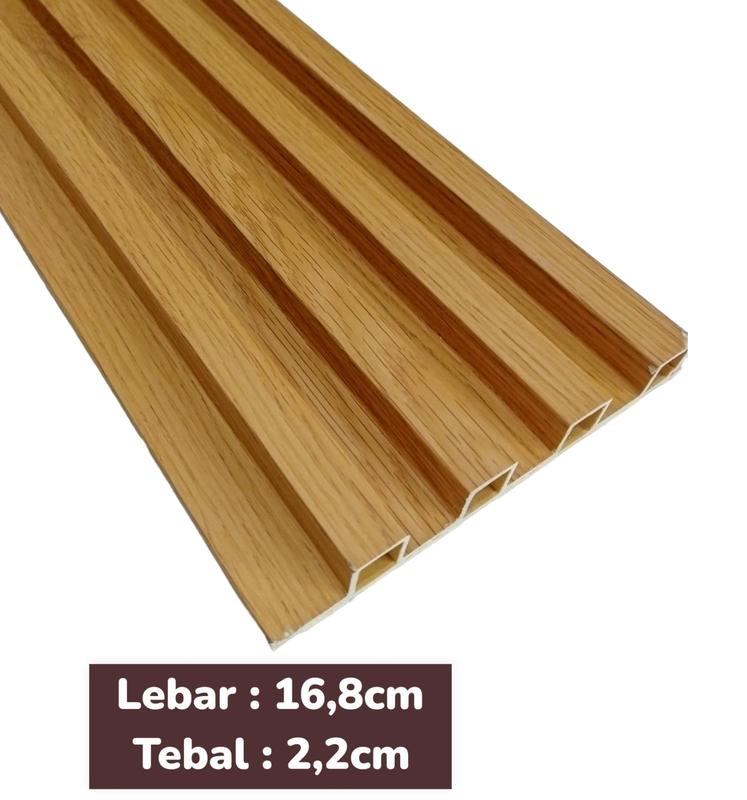 PROMO BELI 10BTG GRATIS LEM SEALANT l WALLPANEL 3D WPC FLUTED WOOD PANEL PANJANG 2.9M 7
