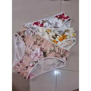 6 pcs  CD wanita MOTIF BUNGA remaja ukuran jumbo