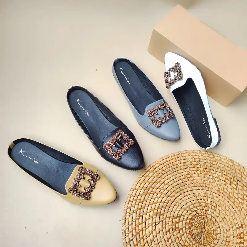 Sandal Slop jumbo Big Size 41 42 43 44 45 V038 Shoes Wanita 1