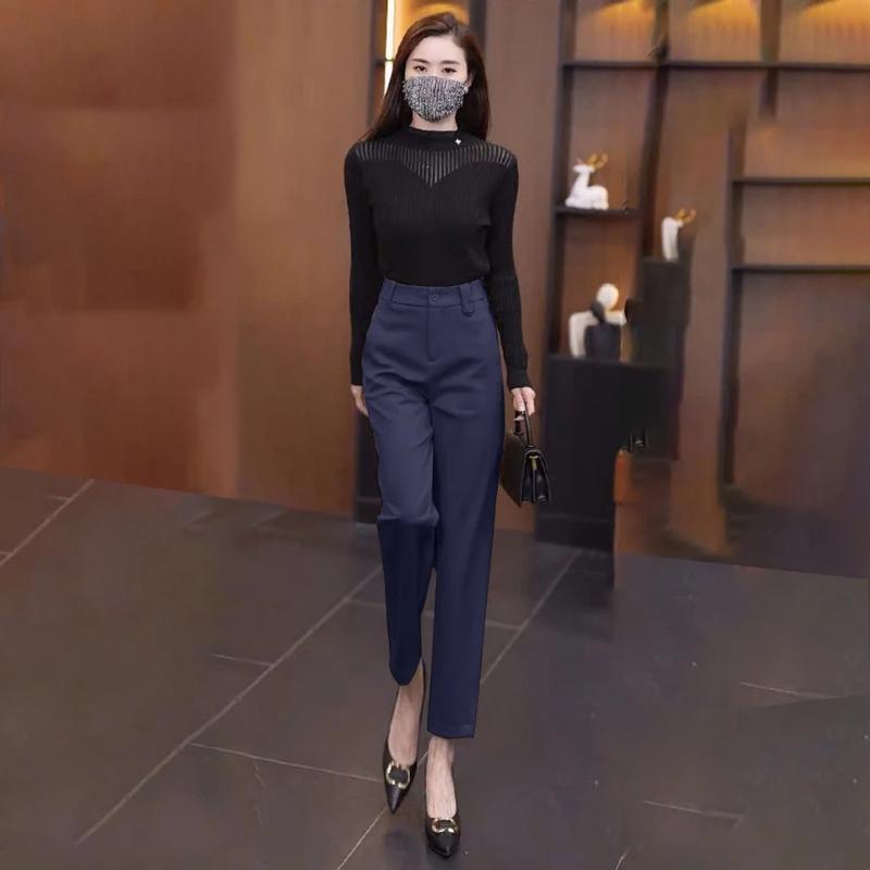 Quần Tây Baggy Nữ Lưng Cao - Phong Cách Tối Giản, Thoải Mái Cho Mọi Hoạt Động - Women, Pants 5