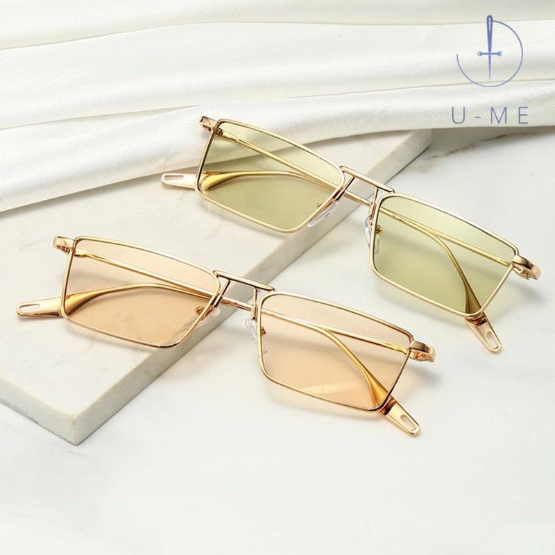 Kính tổng tài NK12 chữ nhật dành cho mặt nhỏ chống tia UV Kính Mắt Chống Nắng Nam Nữ