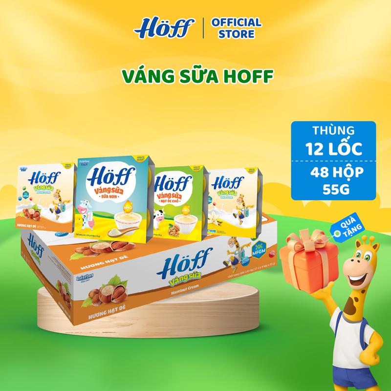 HOFF Váng Sữa mix 4 vị Thùng (48 hộp x 55g)