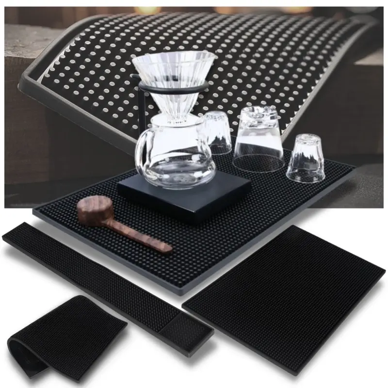 [Ready Stock] Cafe Rubber Bar Mat Silicone Soft Pad Anti Slip Mat