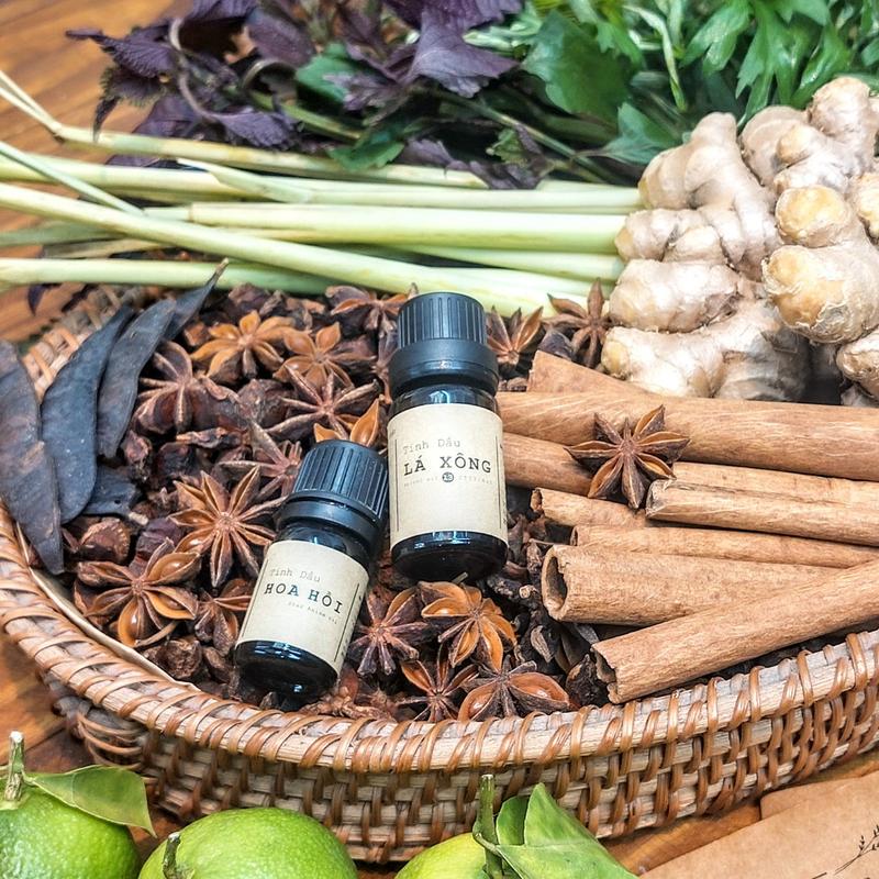 Tinh Dầu Lá Xông - Tặng Đèn Nến - Tặng Cốc Xông - Xông Cúm, Xông Hơi, Giải Cảm, Chăm Sóc Sức Khoẻ - Thơm Phòng, Thư Giãn - Dầu Thơm Phòng 0