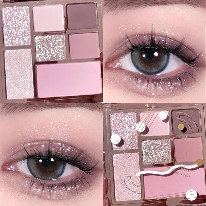 Eyeshadow Blush On Palette 7 Warna Tahan Air dan Tahan Lama 3