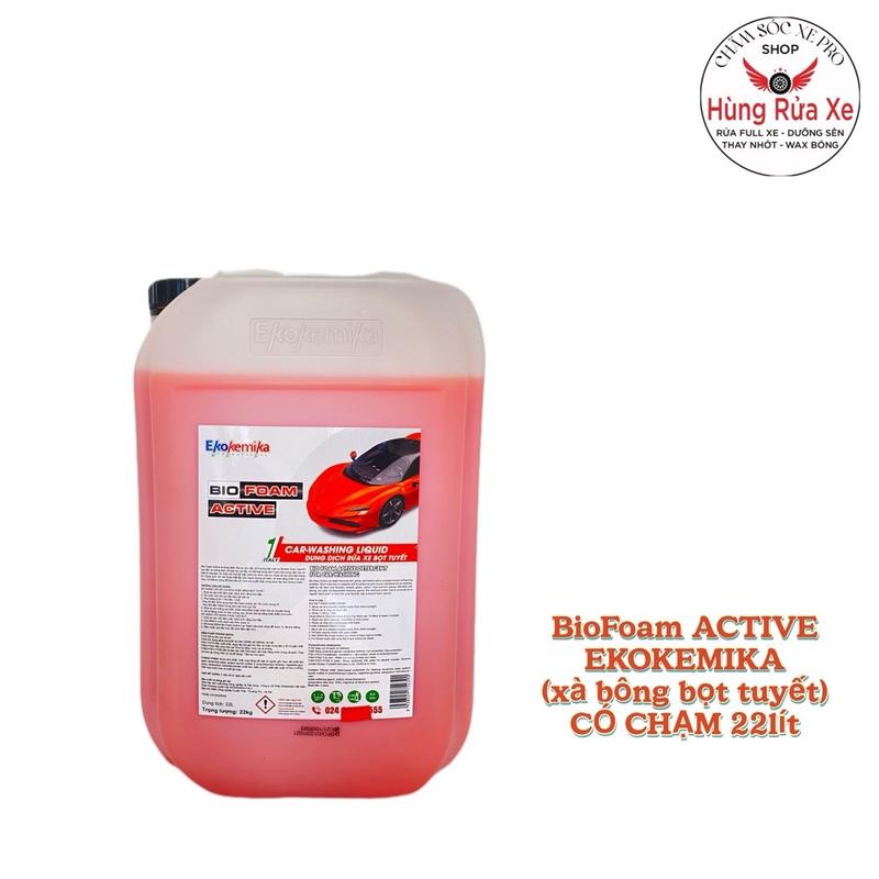 Dung Dịch Bọt Tuyết,Xà Bông Rửa Xe Có Chạm Bio Foam Ekokemika Can 22lít Tẩy Rửa Nước Rửa Xe