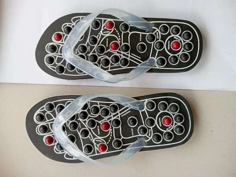 sandal refleksi sandal terapi sandal kesehatan jepit spon untuk terapi reamtik asam urat pria wanita murah 1
